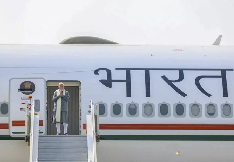 Indian Prime Minister Narendra Modi departs for France-US trip