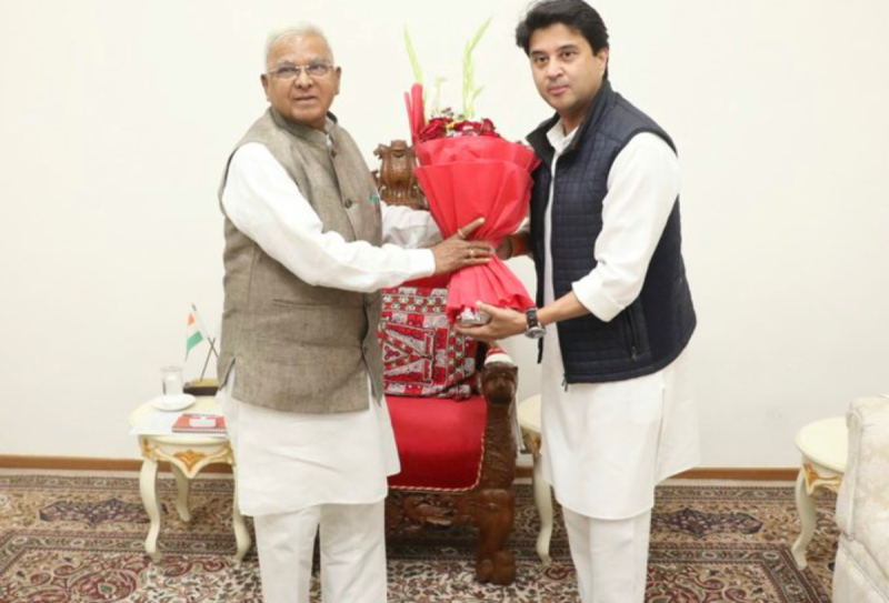 Scindia met Governor Mangubhai Patel Shivraj Singh and Narottam Mishra