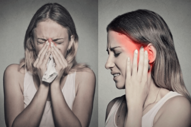 side effects of blowing nose too hard