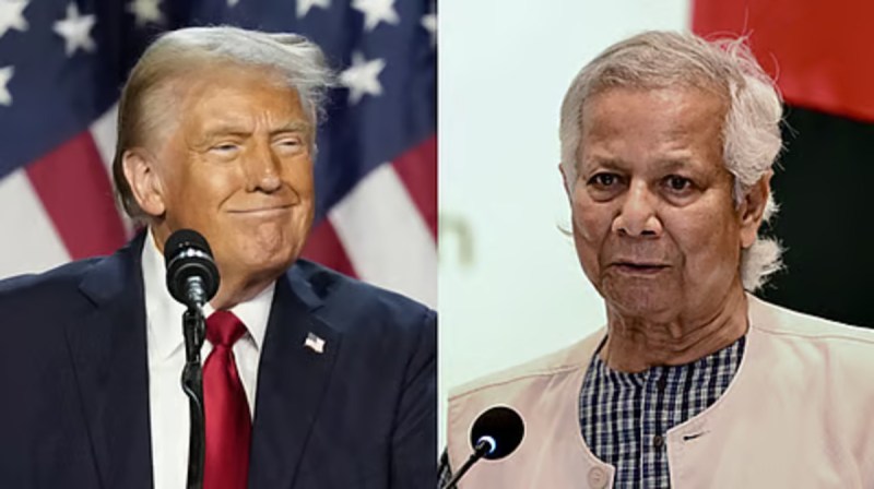 Donald Trump and Muhammad Yunus