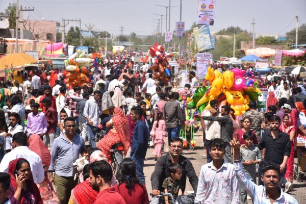 A fair organized by Shitala Mata, offering cold dishes