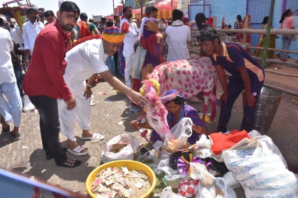 A fair organized by Shitala Mata, offering cold dishes