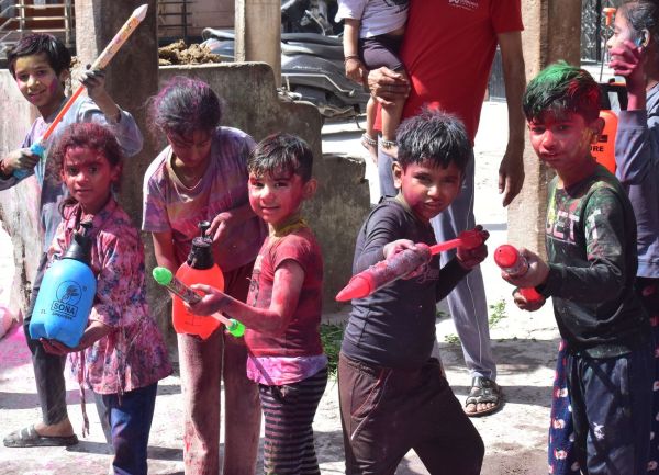 Every body and mind drenched in showers of colors