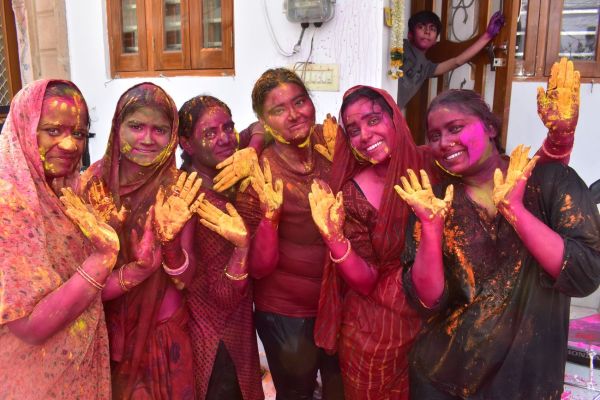 Every body and mind drenched in showers of colors