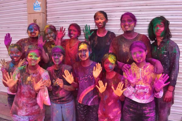 Every body and mind drenched in showers of colors