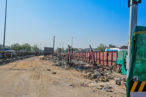 Metro work at ajmer road 