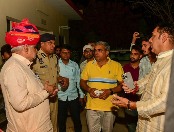 Protest at Pratap nagar 