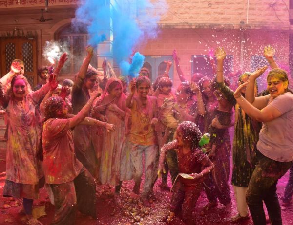 Every body and mind drenched in showers of colors