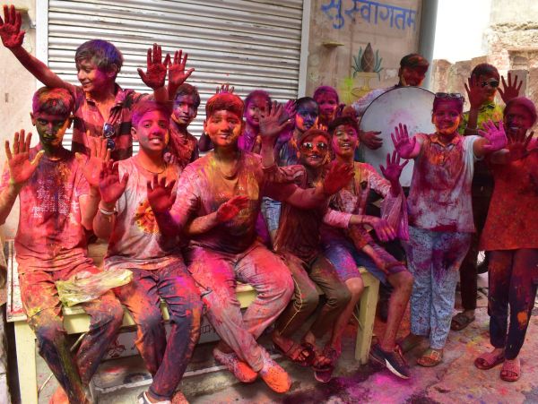 Every body and mind drenched in showers of colors