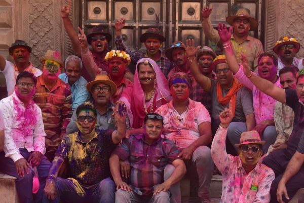 Every body and mind drenched in showers of colors