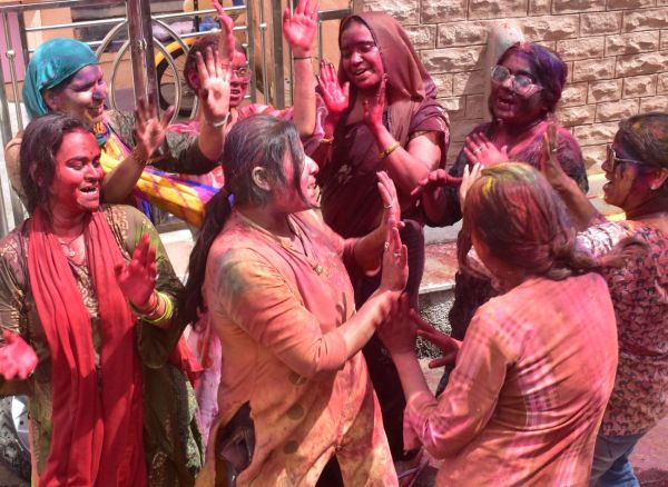 Every body and mind drenched in showers of colors