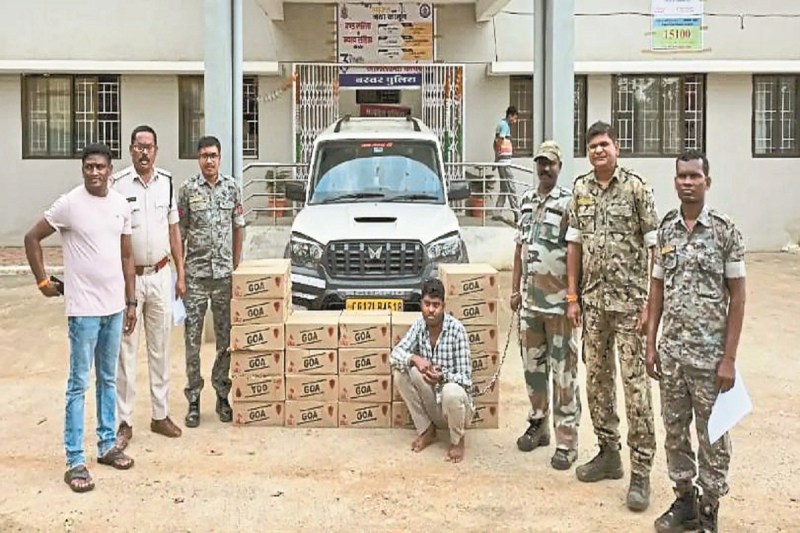 CG News: स्कॉर्पियो समेत 1.62 लाख की अवैध शराब का जखीरा बरामद, आरोपी गिरफ्तार