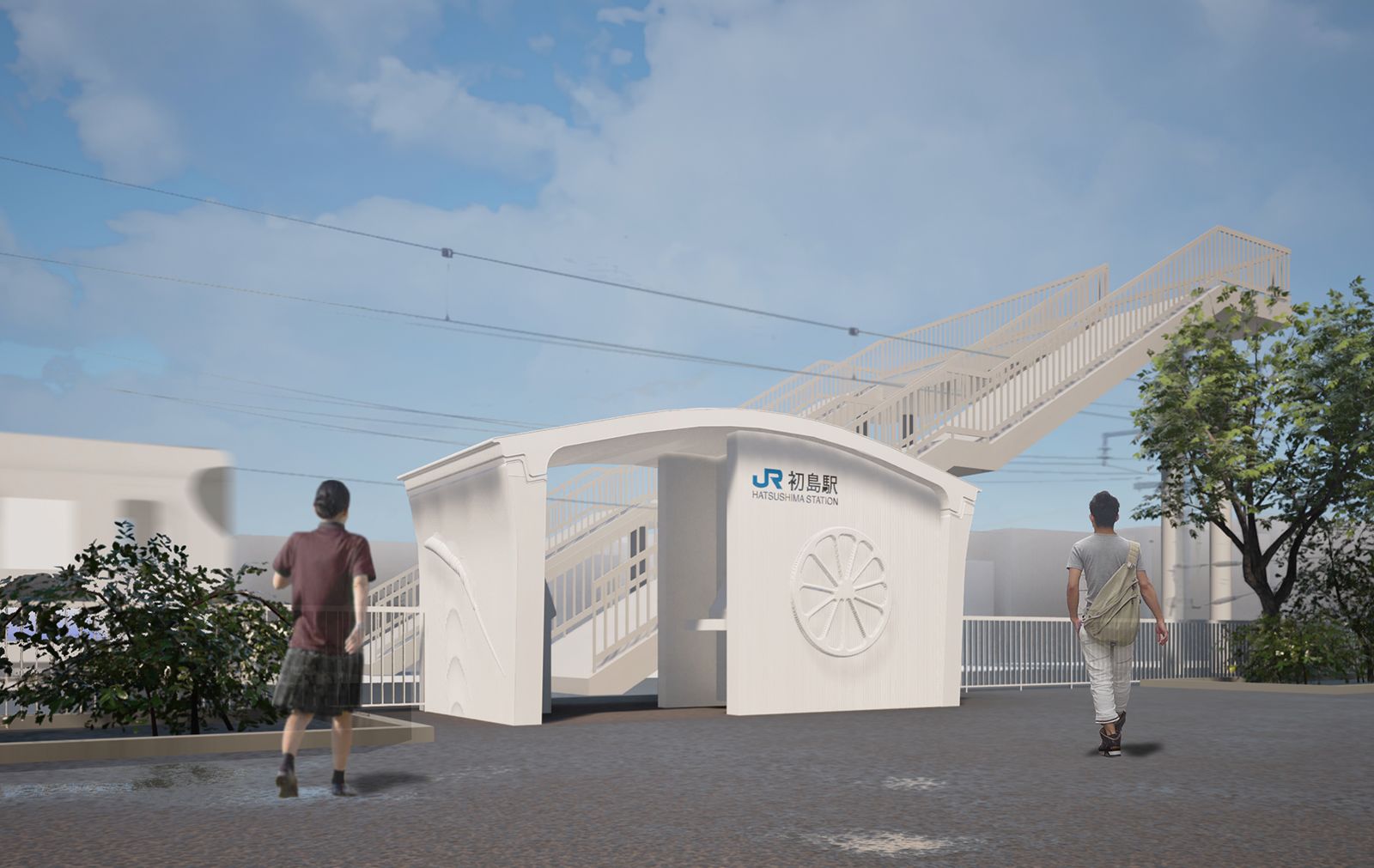 3D printed railway station