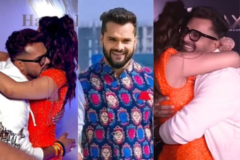 Akanksha Puri romantic with Khesari Lal Yadav