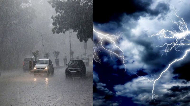 An alert for rain and thunderstorm has been issued in the entire state for four consecutive days tomorrow