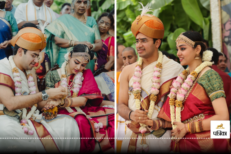 BJP MP Tejasvi Surya Marries Carnatic Singer Sivasri Skandaprasad