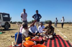 भूमि पूजन के साथ शुरू हुआ नमाना थाना भवन का निर्माण कार्य - image