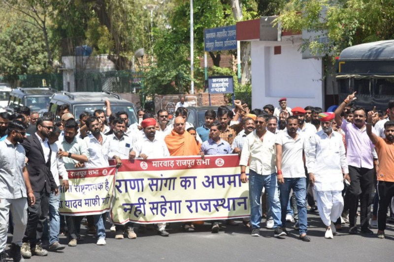 Controversial statement on Rana Sanga