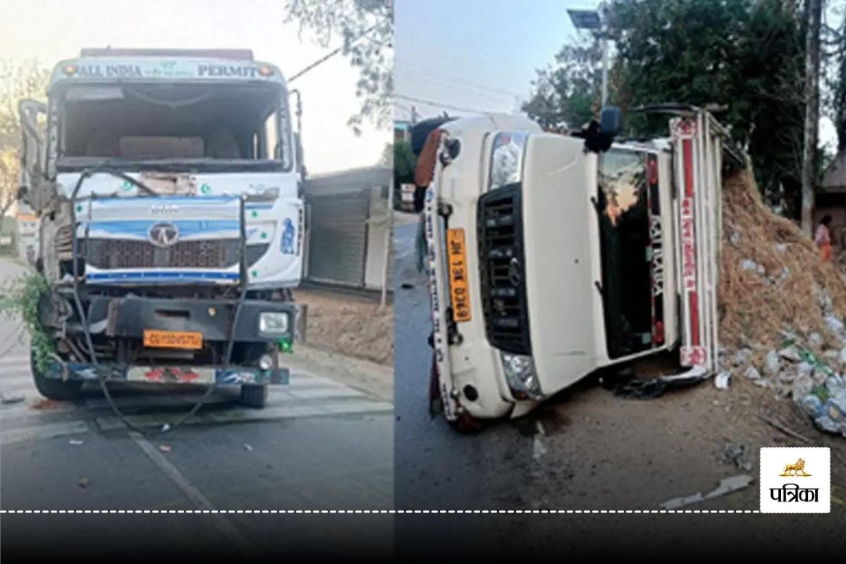 CG Road Accident: पिकअप और ट्रक की जोरदार भिड़ंत, वाहनों के उड़े परखच्चे…