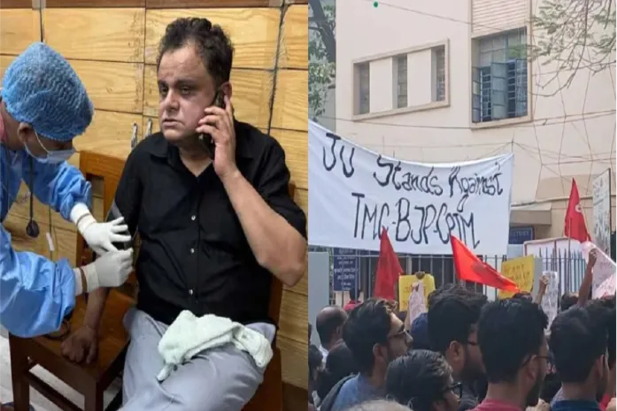 जादवपुर यूनिवर्सिटी हंगामा: मंत्री के बाद कुलपति से बदसलूकी, छात्रों ने काटा
भारी बवाल, पांच के खिलाफ FIR