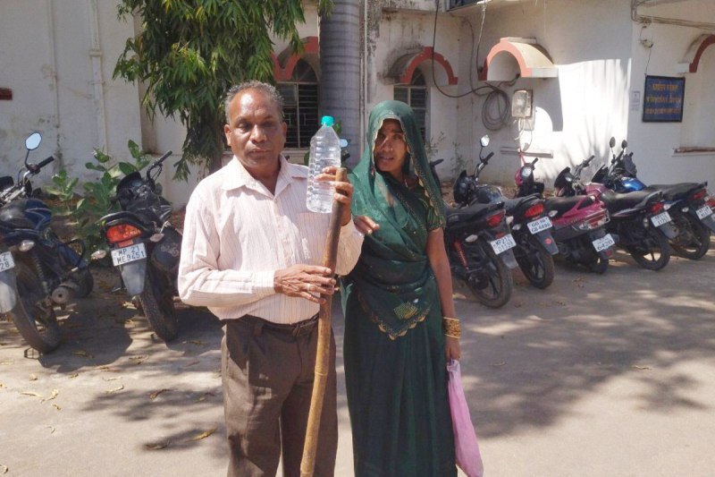 Serious problem of disabled husband and wife