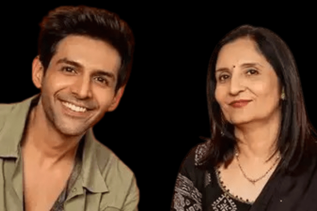 Kartik Aaryan's mother Mala Tiwari 