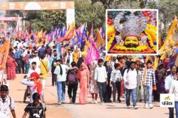 Khatu Shyam Ji Mela : एकादशी का मुख्य मेला आज, खाटू में बाबा श्याम 125 किलो
चांदी के भव्य रथ पर बैठ नगर भ्रमण पर निकले - image