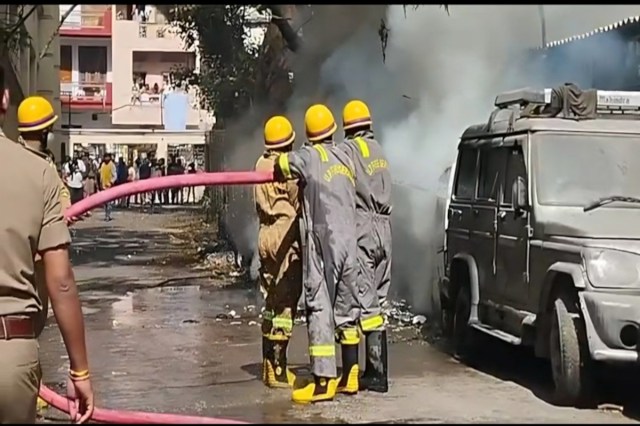 Lucknow Multi-Level Parking Fire