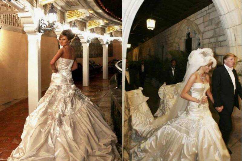 Melania Trump wedding gown