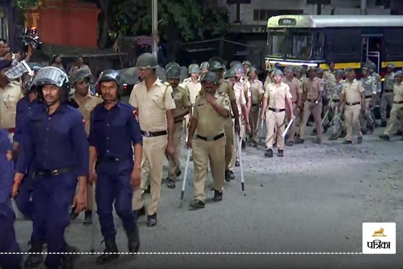 Nagpur Police flag march
