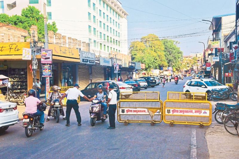 Traffic system in Rajapark