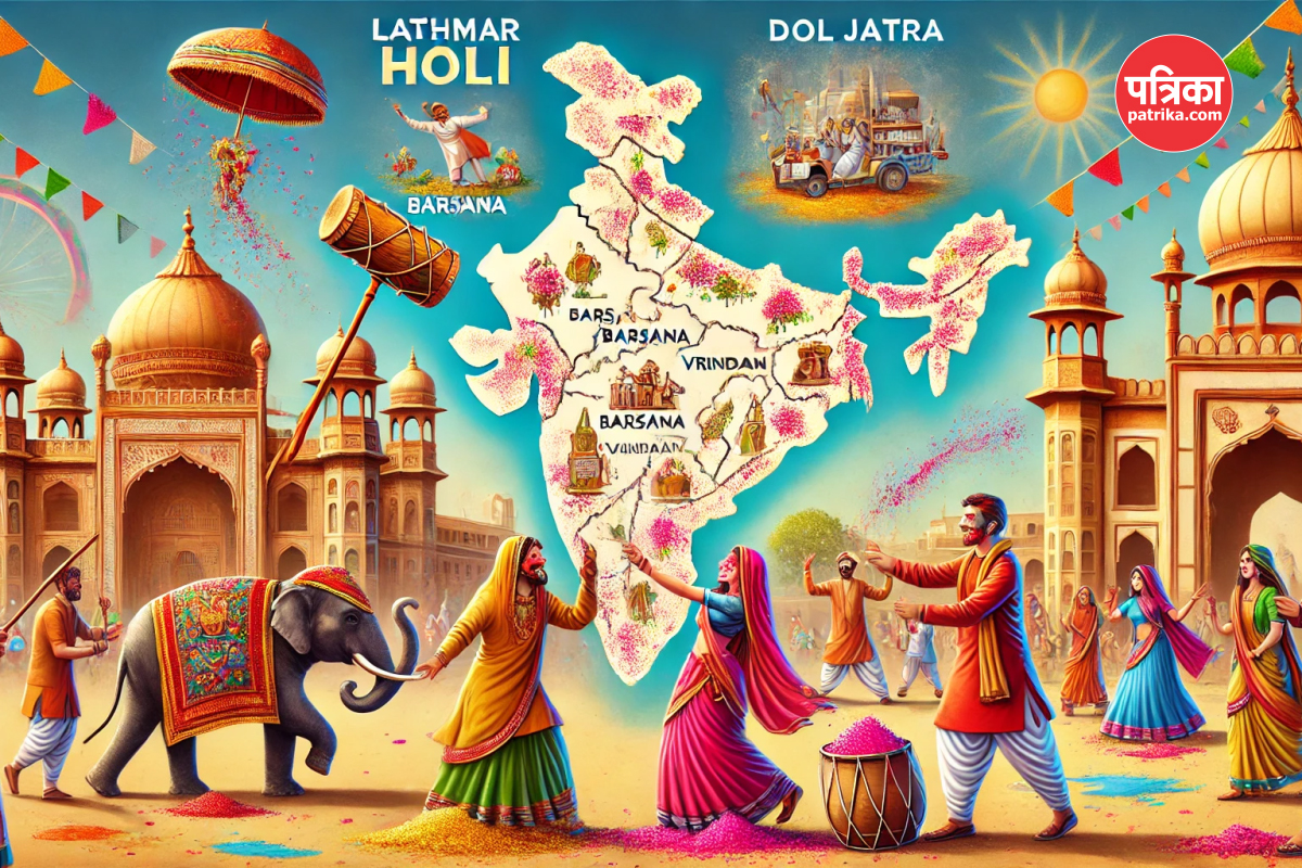 Holi is played in unique ways in these states