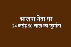 एमपी में भाजपा नेता पर 24 करोड़ 50 लाख का जुर्माना, पार्टी से निष्कासित - image