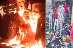 कपड़ा दुकान में लगी भीषण आग! लाखों के कपड़े जलकर हुए खाक, सदमे में है दूकानदार.. - image