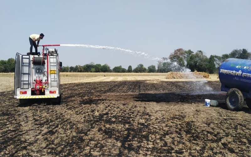 When a fire breaks out in a village 40 km away, the fire brigade from the municipality rushes to the village, but by then a huge loss is already caused