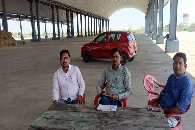 समर्थन खरीद केंद्र पर पसरा रहा सन्नाटा