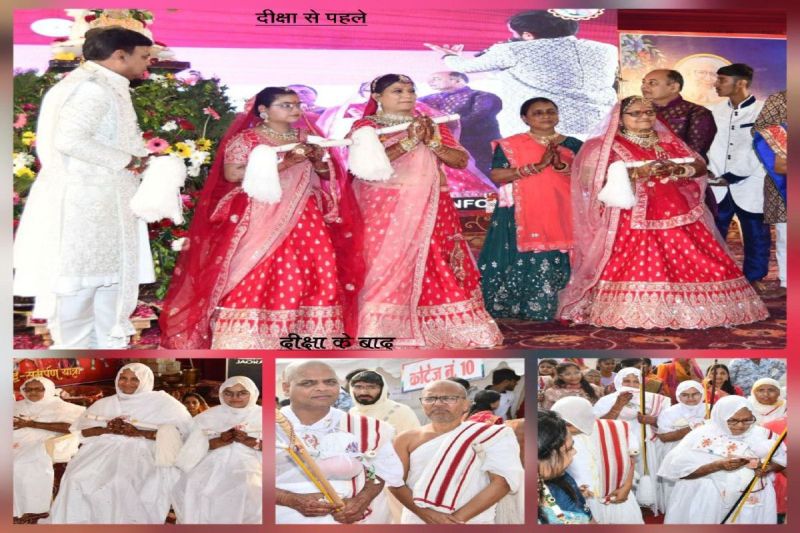 They came dressed as bride and groom and became saints and nuns after taking initiation, people kept watching