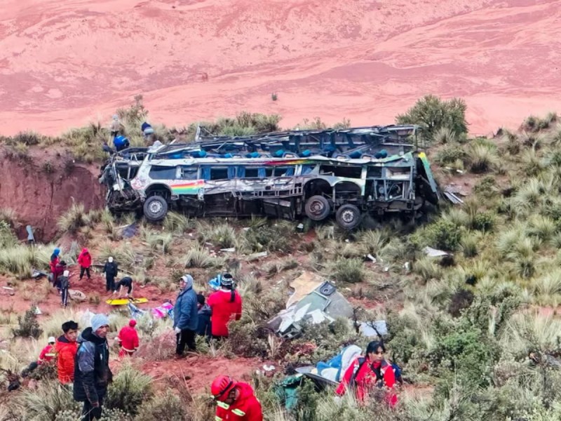 Bus accident in Bolivia