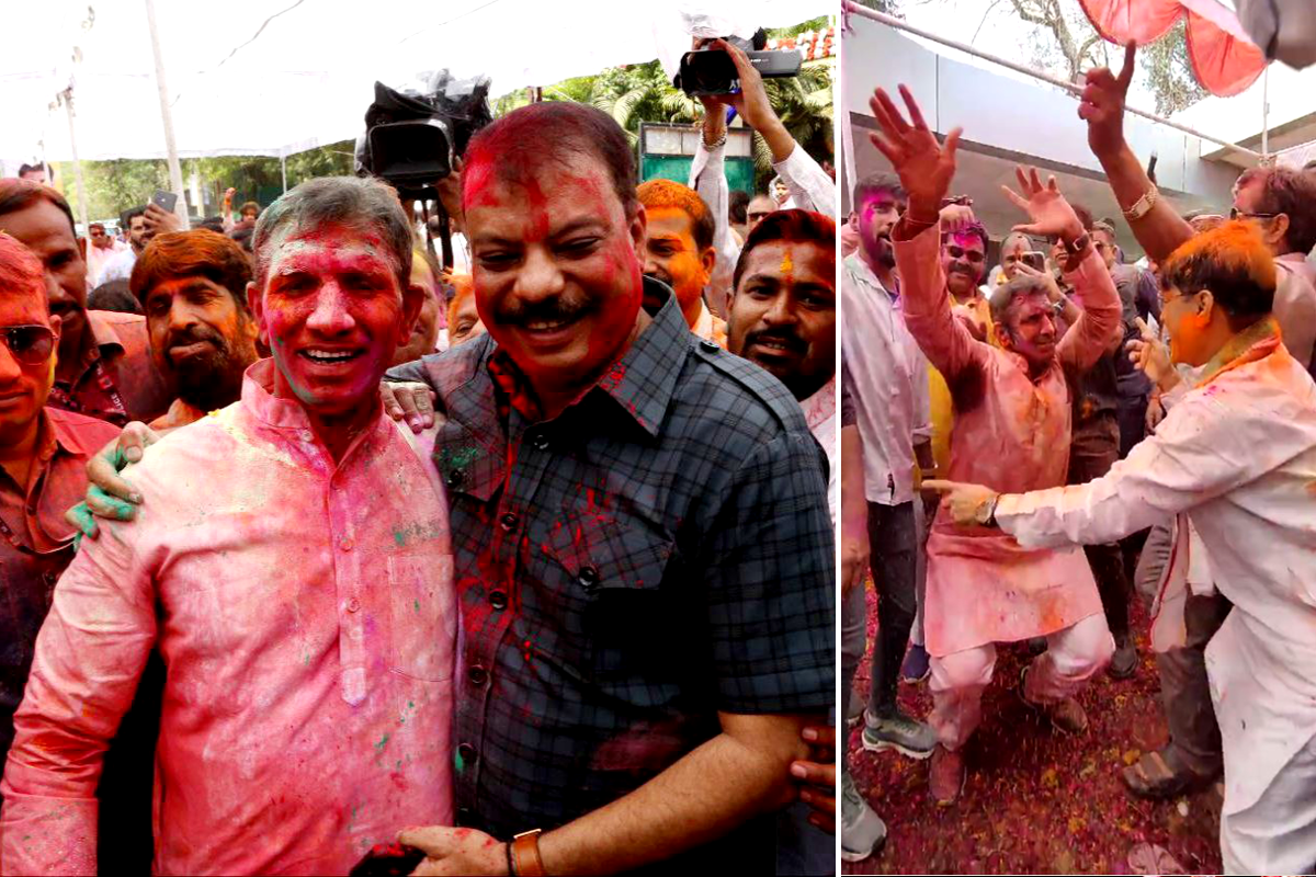 MP Congress Celebrate Mohabbat ki Holi