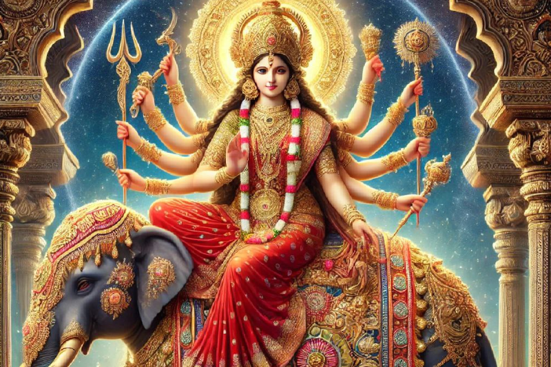 Mata Durga will come riding on an elephant in this Chaitra Navratri