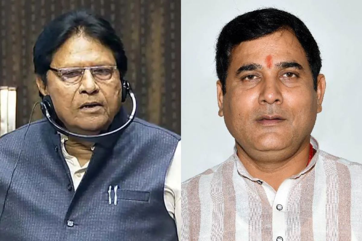 रामजी लाल सुमन के बयान पर भाजपा विधायक का प्रदर्शन, गाजियाबाद में पुतला दहन