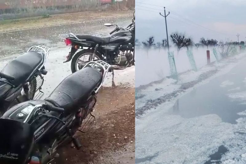 hail strorn in alwar