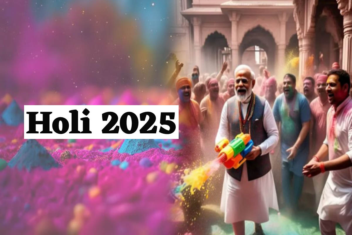 Modi pichkari on Holi 2025