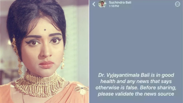 Vyjayanthimala Health