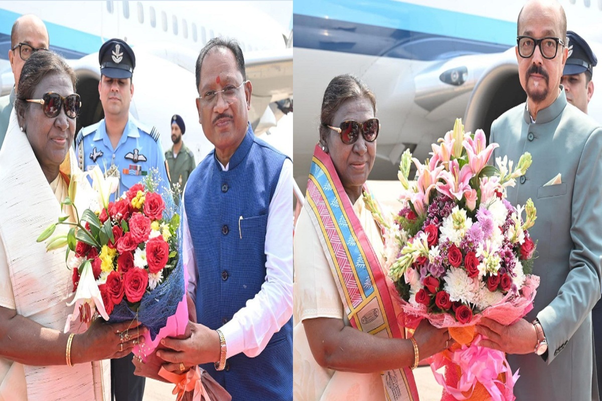 President Draupadi Murmu: एयरपोर्ट में राष्ट्रपति द्रौपदी मुर्मु का भव्य स्वागत, देखें तस्वीरें