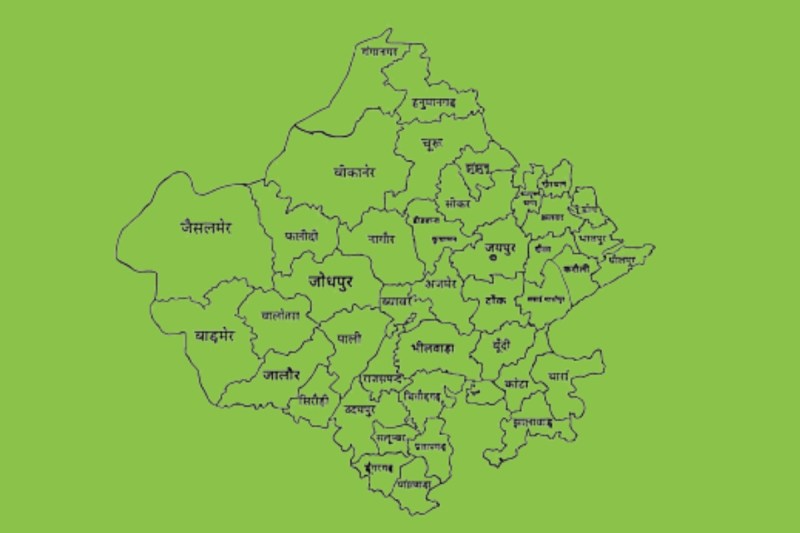 rajasthan map
