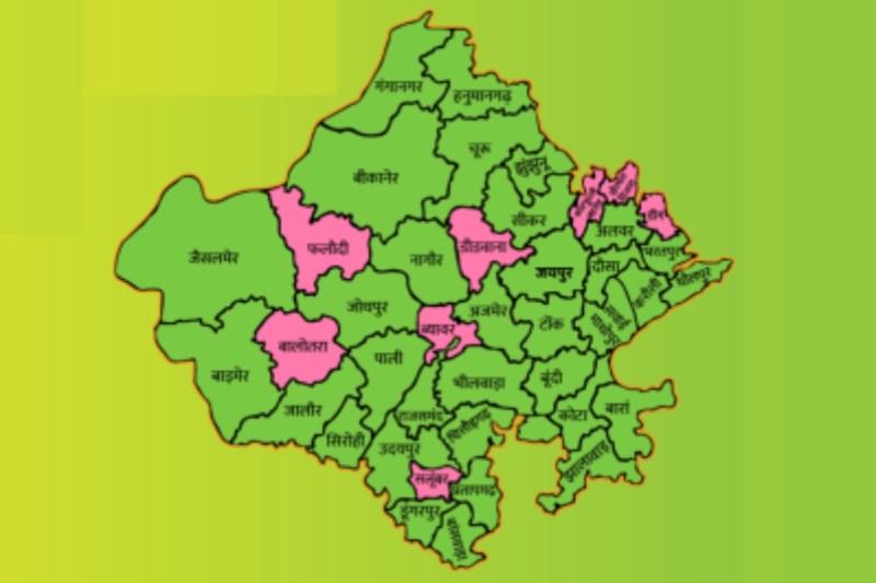 rajasthan map