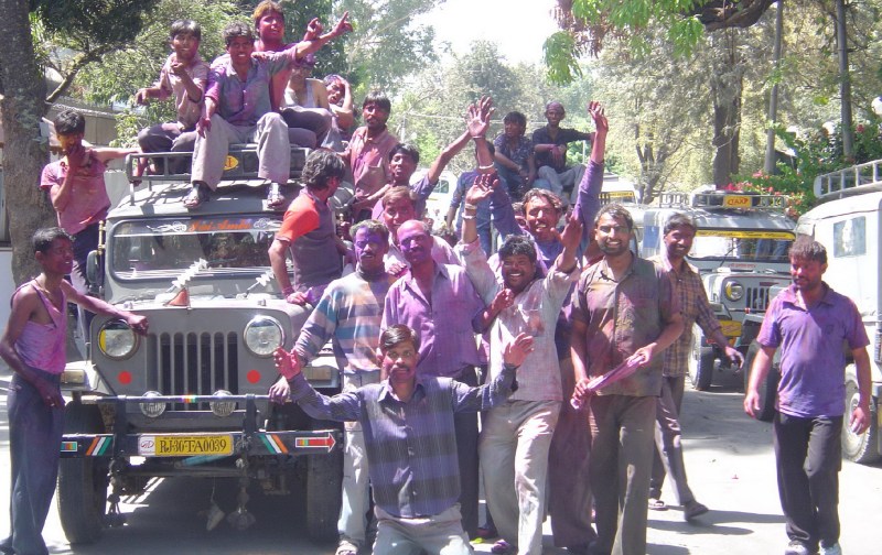 माउंट आबू . ऐसे लेते थे युवा होली हुड़दंग का आनंद।