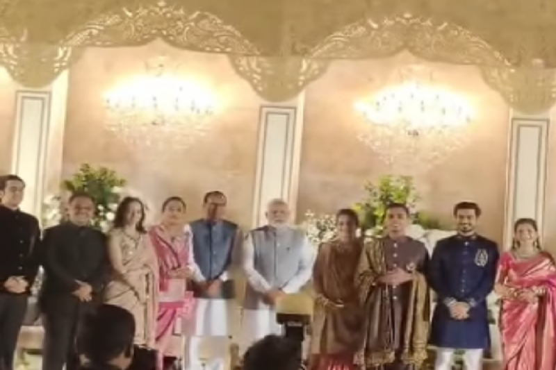 Shivraj Singh chouhan son reception in delhi
