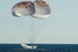Splashdown of Dragon Capsule carrying Sunita Williams and 3 other astronauts